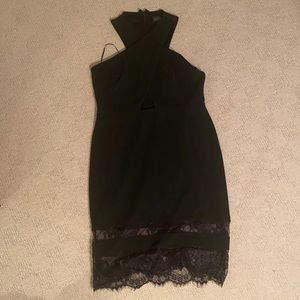 Topshop keyhole body on cross front dress size 10